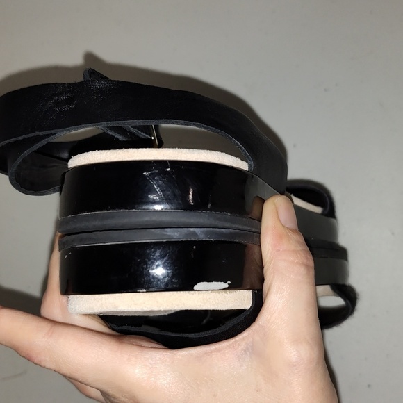 Clarks Botanic Ivy sandals women’s size 7.5 black ankle buckle - Picture 7 of 9